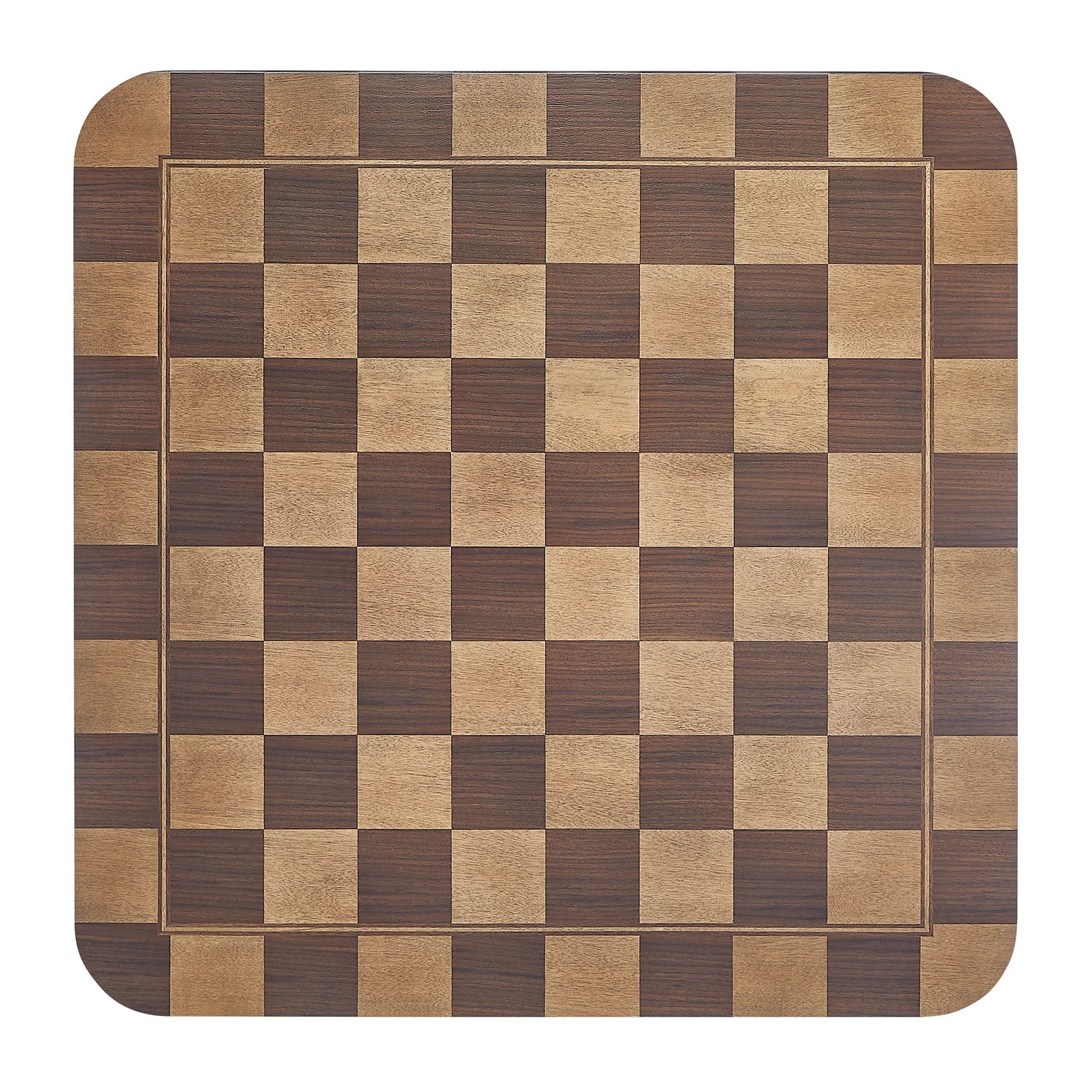 Oscar 36 Inch Square Checkered Dining Table