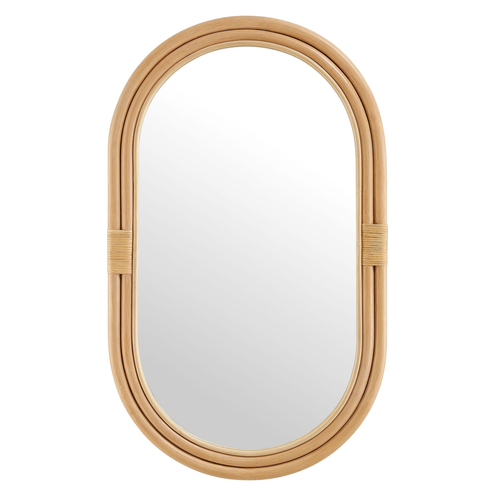 Corsica Oval Rattan Wall Mirror