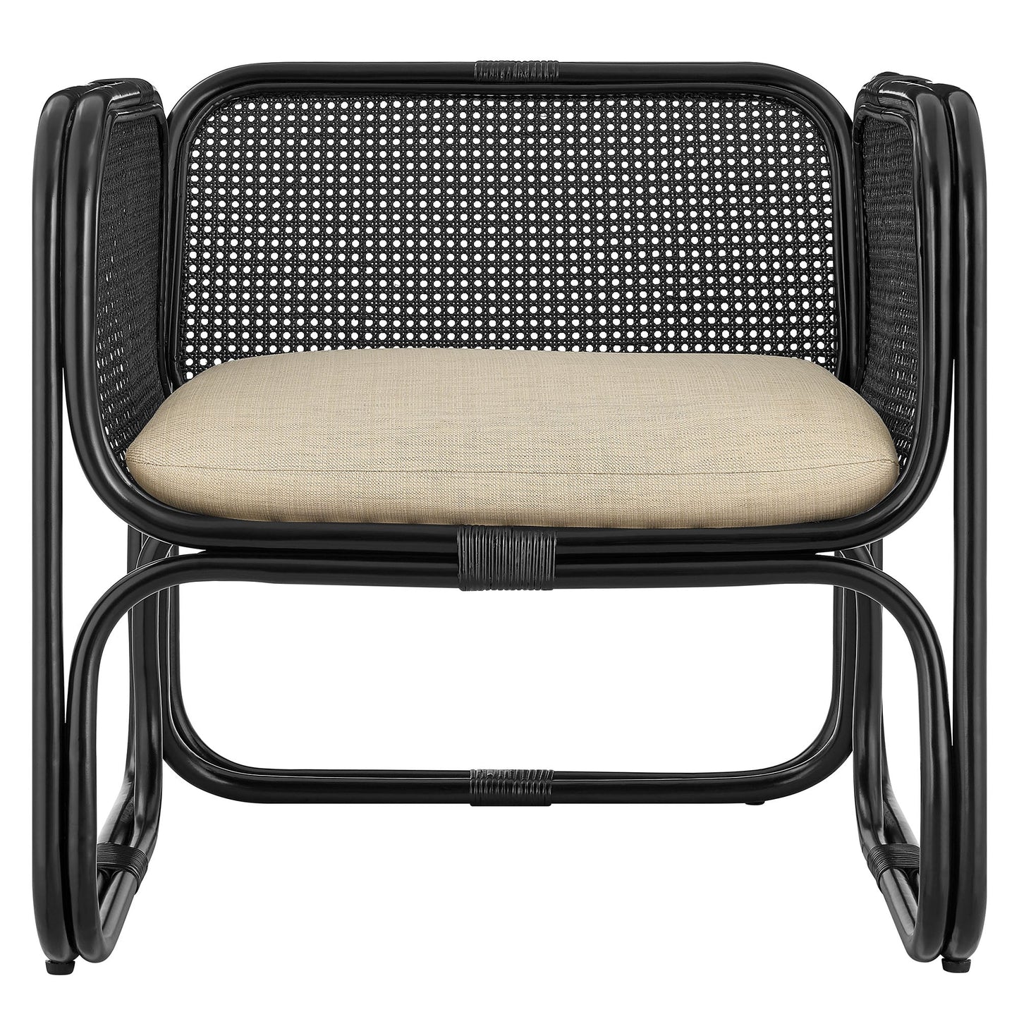 Ellis Natural Rattan Accent Armchair