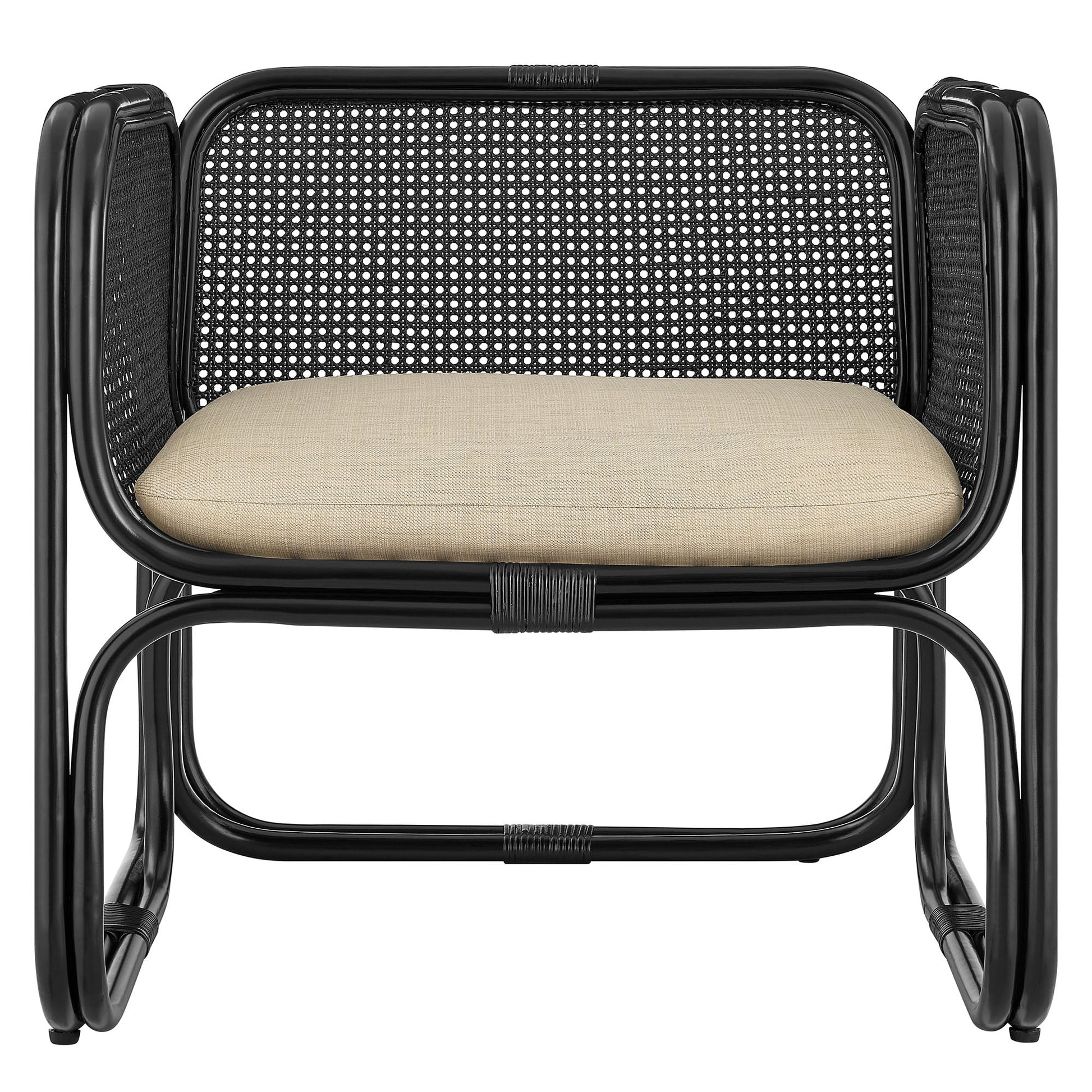Ellis Natural Rattan Accent Armchair