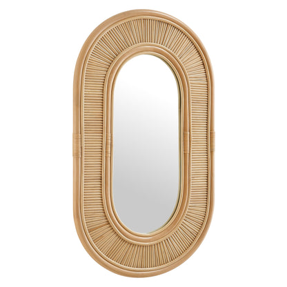 Sovana Oval Rattan Wall Mirror