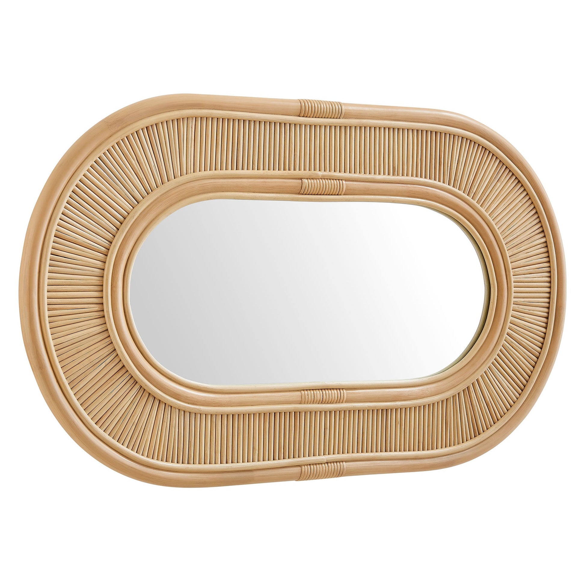 Sovana Oval Rattan Wall Mirror