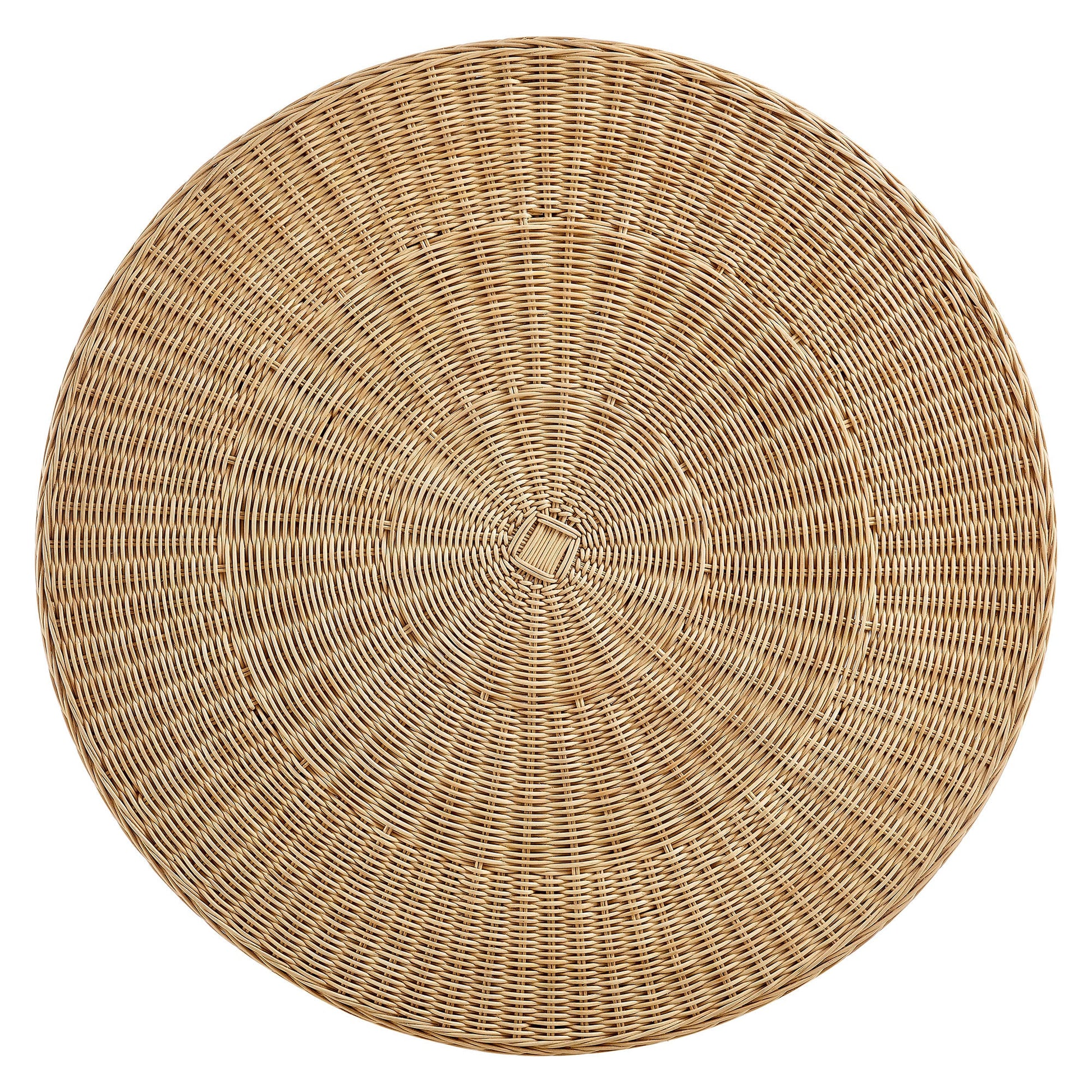Ainsley 32 Inch Round Natural Rattan Coffee Table