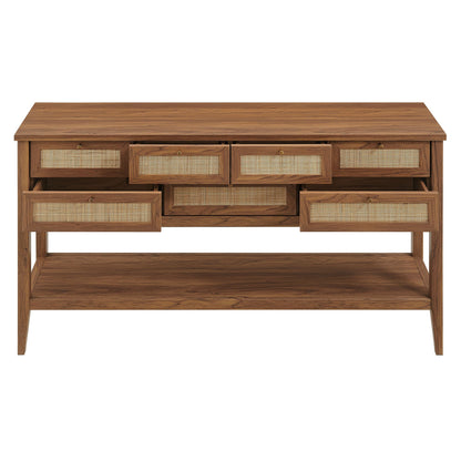 Soma 62 Inch Rattan Console Table