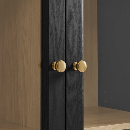 Amara 79 Inch Large Storage Display Cabinet