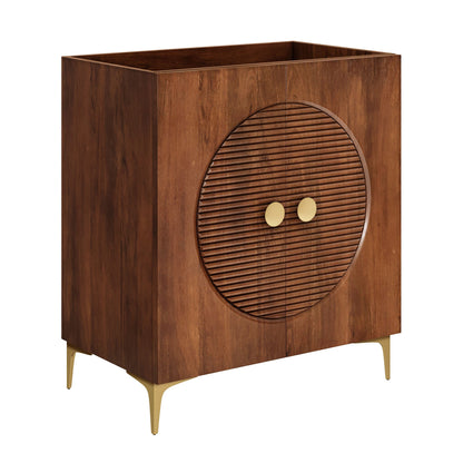 Vernon 30" Fluted Wood Vanity Cabinet Without Sink