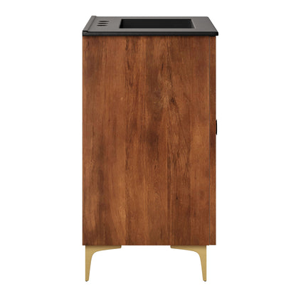 Vernon 30" Fluted Wood Vanity Cabinet With Sink