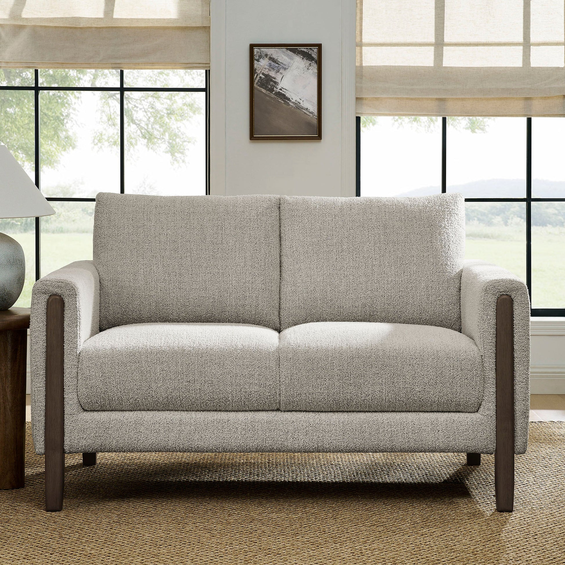 Hawken Boucle Fabric Loveseat