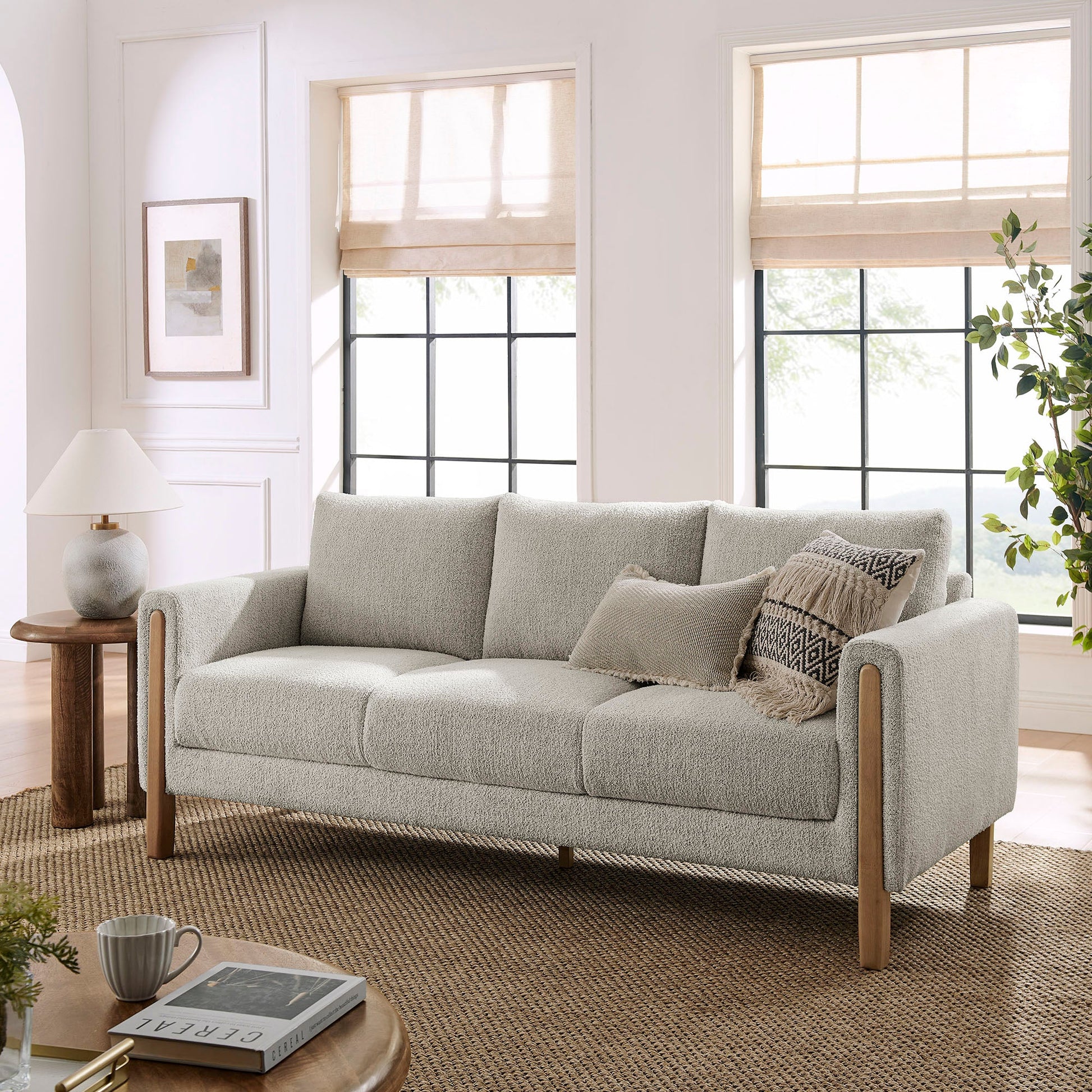 Hawken Boucle Fabric Sofa