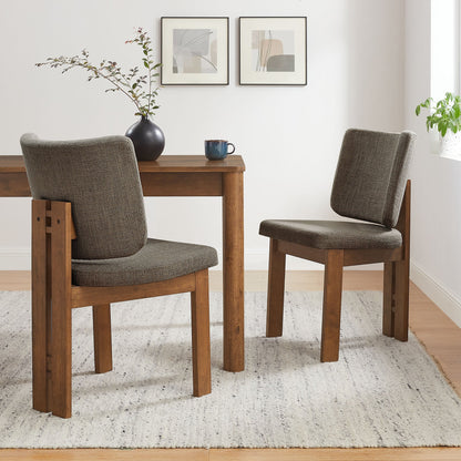 Alba Armless Upholstered Dining Chairs Set Of 2