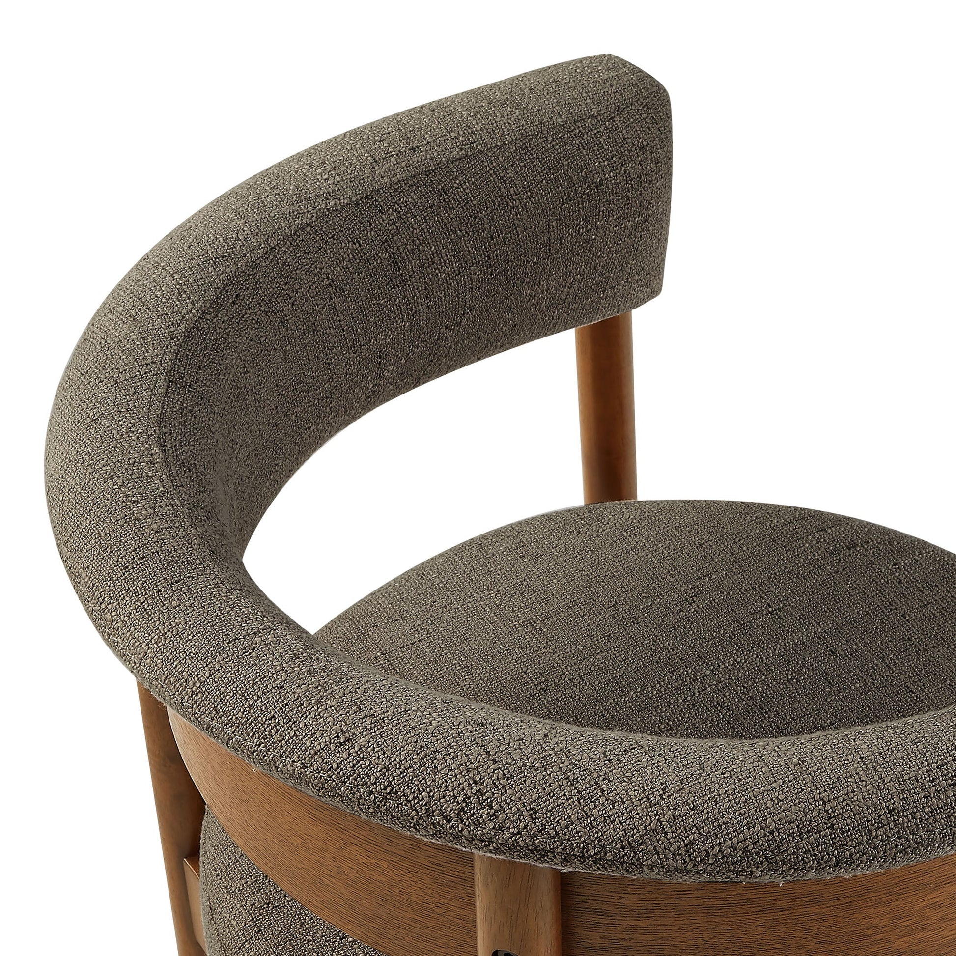 Clea Curved Upholstered Dining Chairs Set Of 2