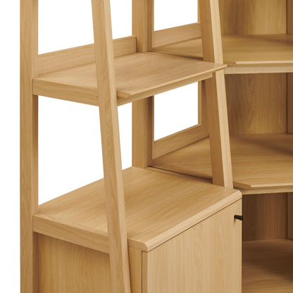 Bixby 3-piece Corner Bookshelf Set with Narrow Bookshelves