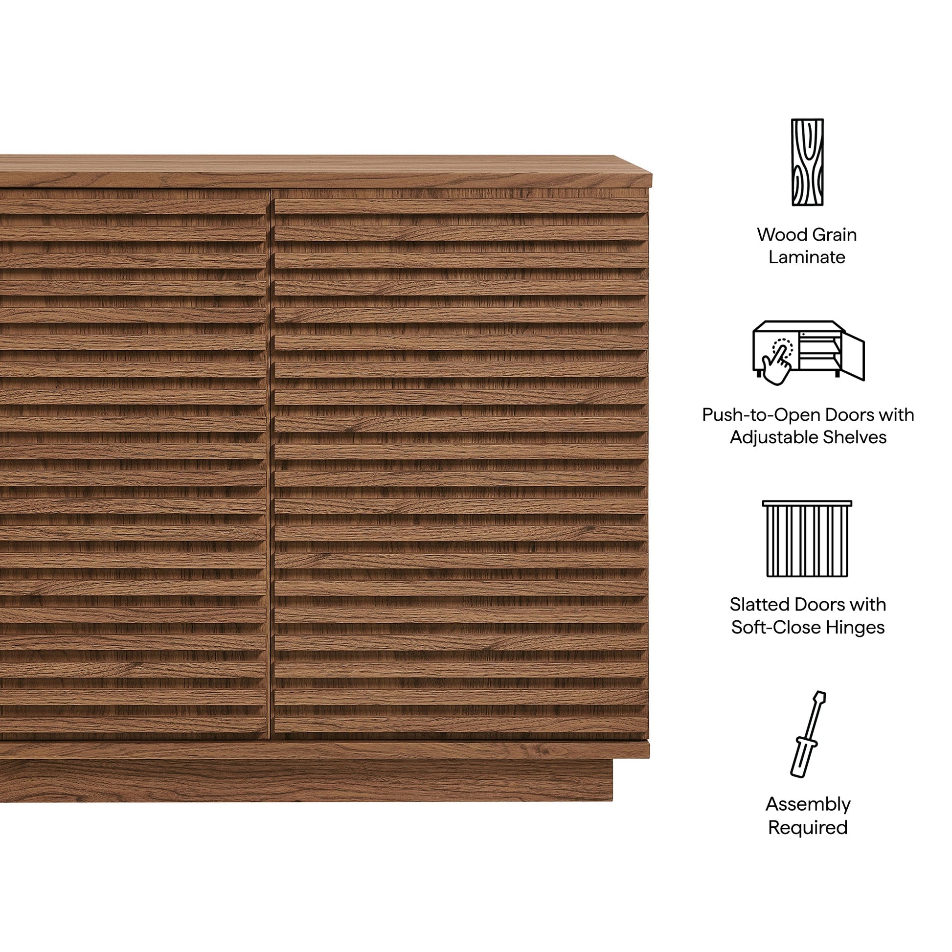 Render 2-Door Fluted Accent Cabinet