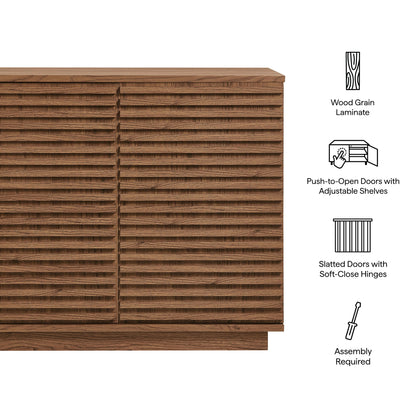 Render 2-Door Fluted Accent Cabinet