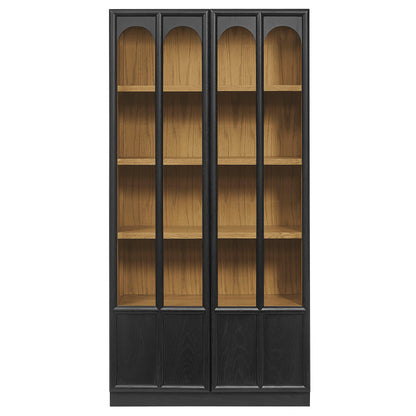 Anwen Solid Wood and Glass Display Cabinet