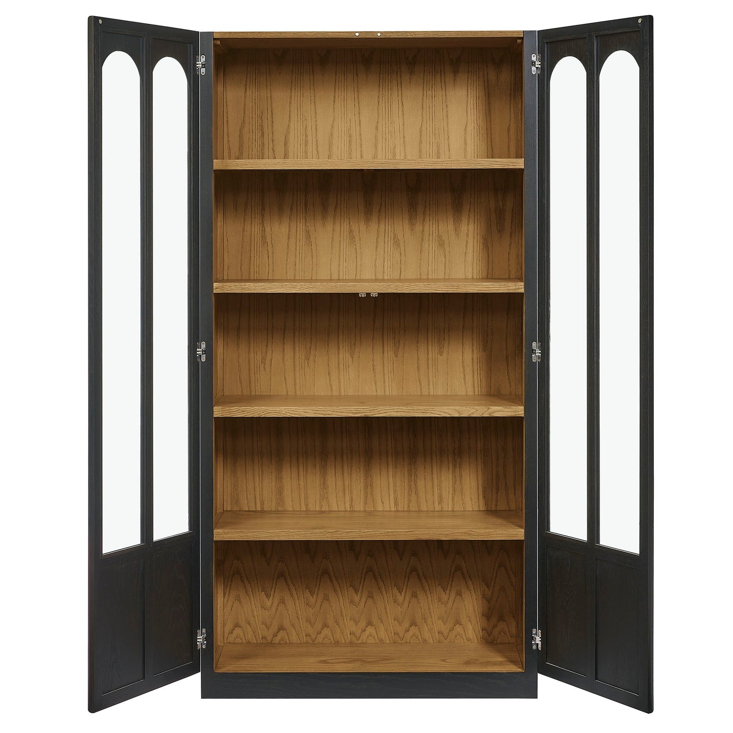 Anwen Solid Wood and Glass Display Cabinet