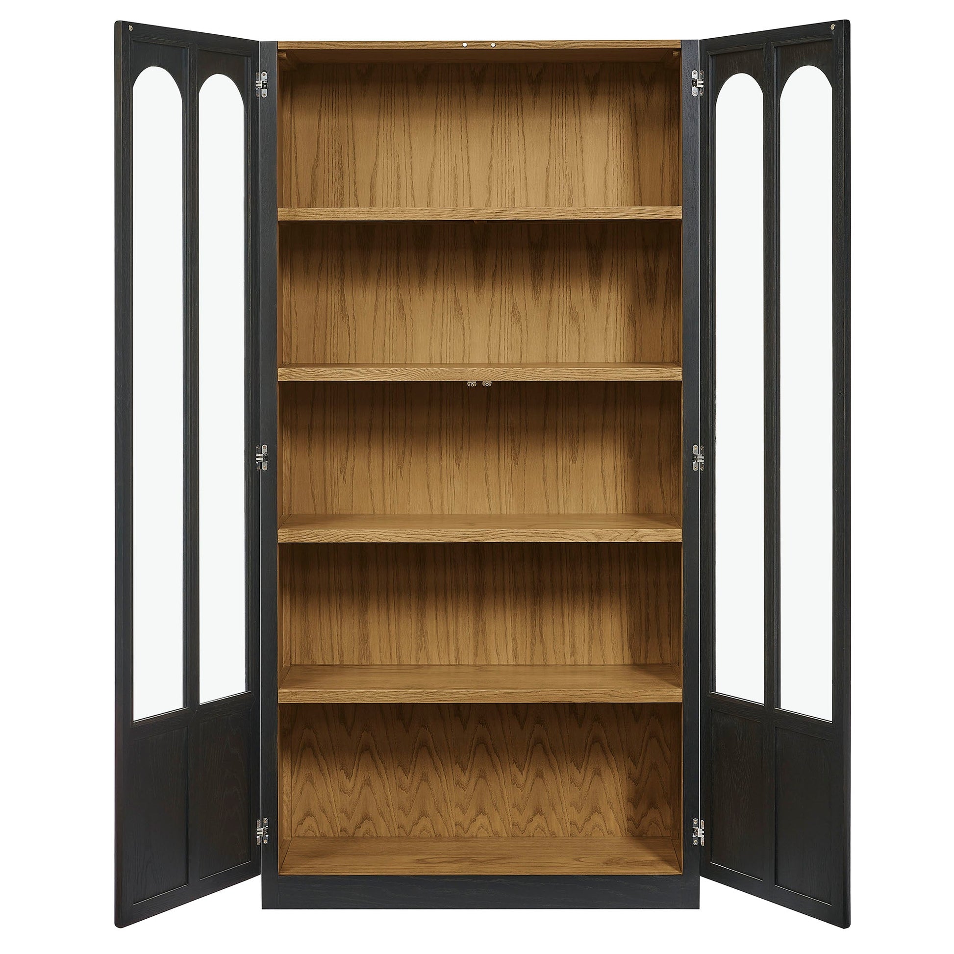 Anwen Solid Wood and Glass Display Cabinet