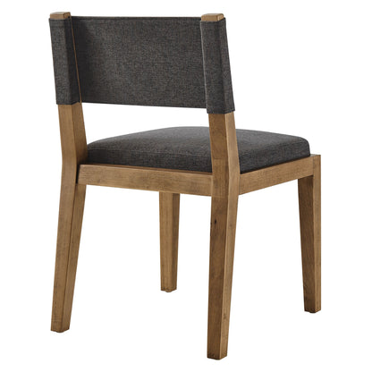 Calder Fabric Upholstered Wood Armless Dining Chair