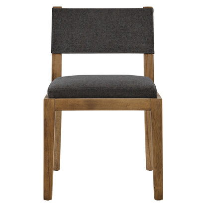 Calder Fabric Upholstered Wood Armless Dining Chair