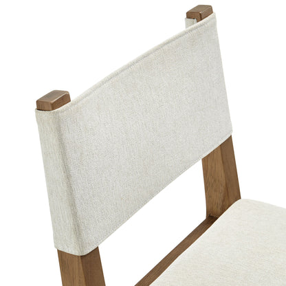 Calder Fabric Upholstered Wood Armless Dining Chair