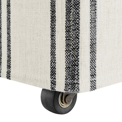 Tessera Striped Slipcovered Dining Side Chair