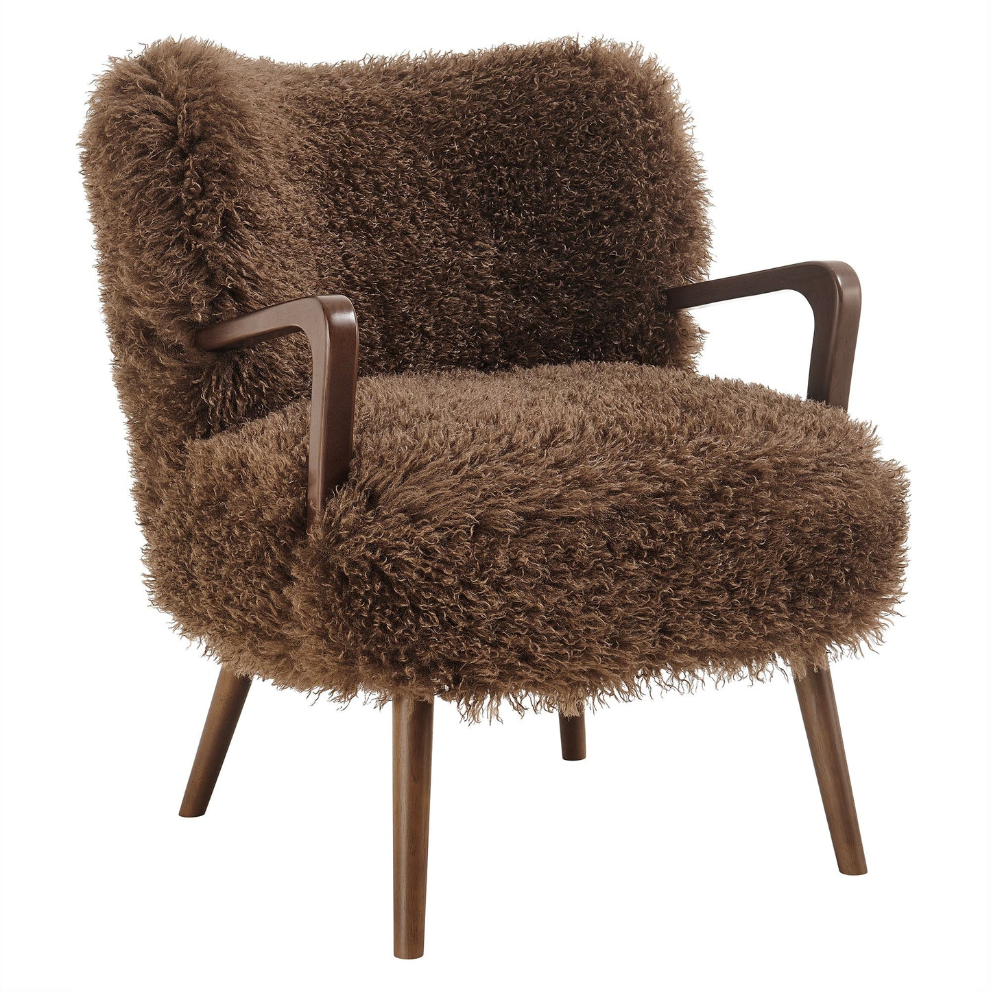 Zerra Faux Shearling Accent Armchair