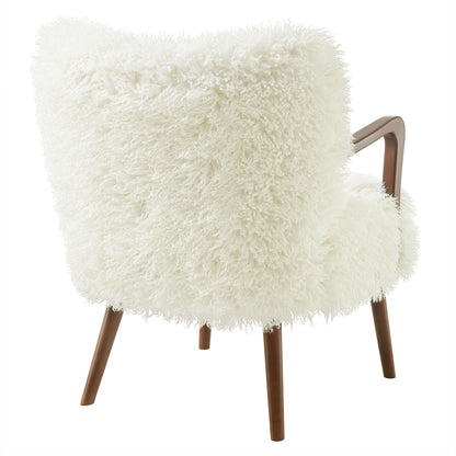 Zerra Faux Shearling Accent Armchair