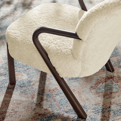 Arden Faux Shearling Accent Armchair