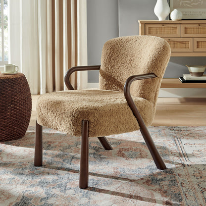 Arden Faux Shearling Accent Armchair