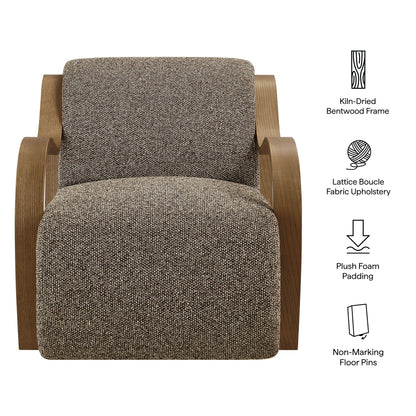 Atrium Lattice Boucle Accent Armchair