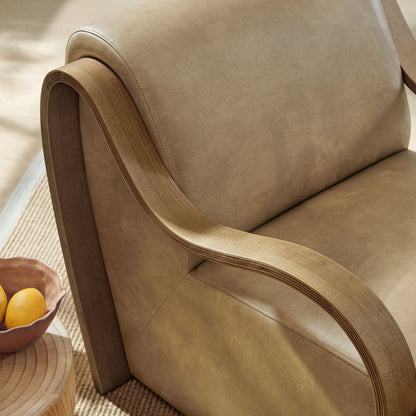 Atrium Vegan Leather Accent Armchair