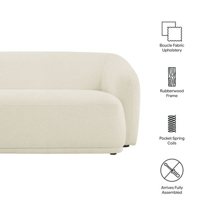 Monica 88 Inch Boucle Fabric Sofa