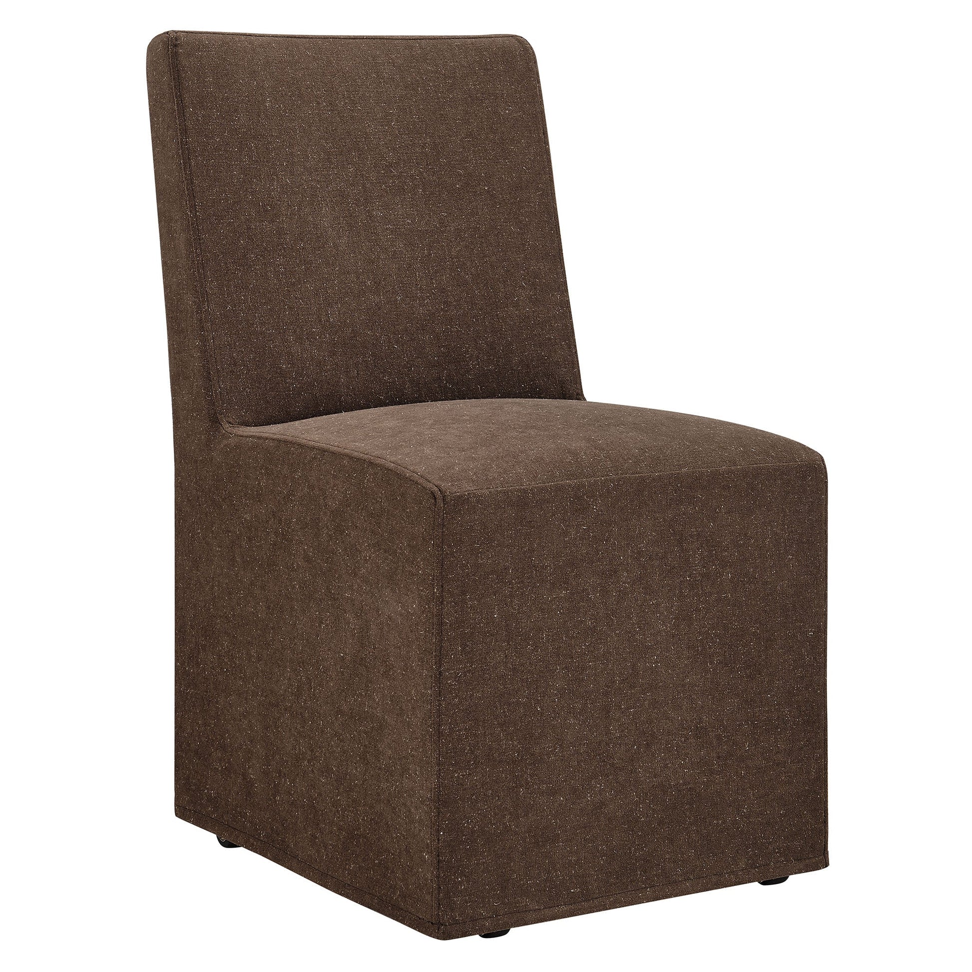 Tessera Upholstered Linen-Blend Slipcovered Dining Chair
