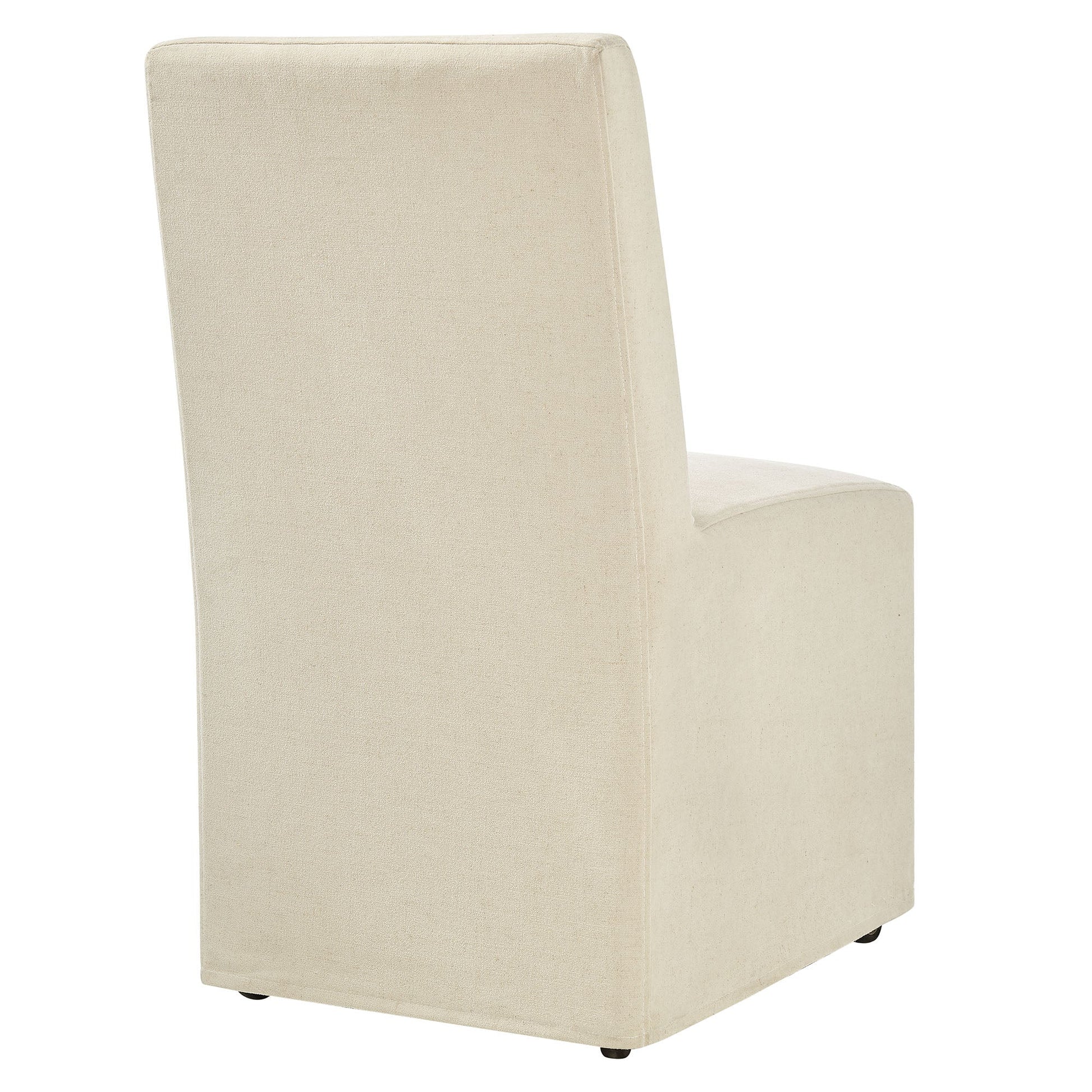 Tessera Upholstered Linen-Blend Slipcovered Dining Chair