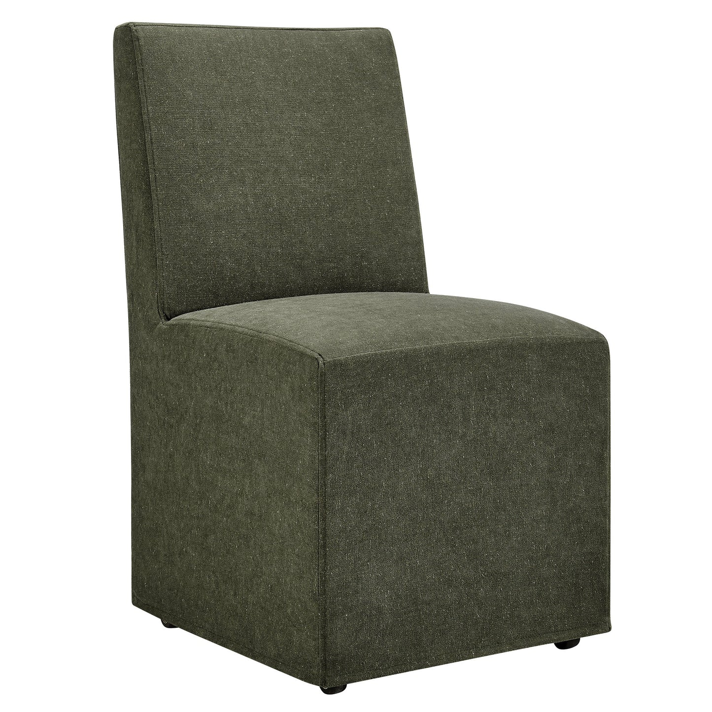 Tessera Upholstered Linen-Blend Slipcovered Dining Chair