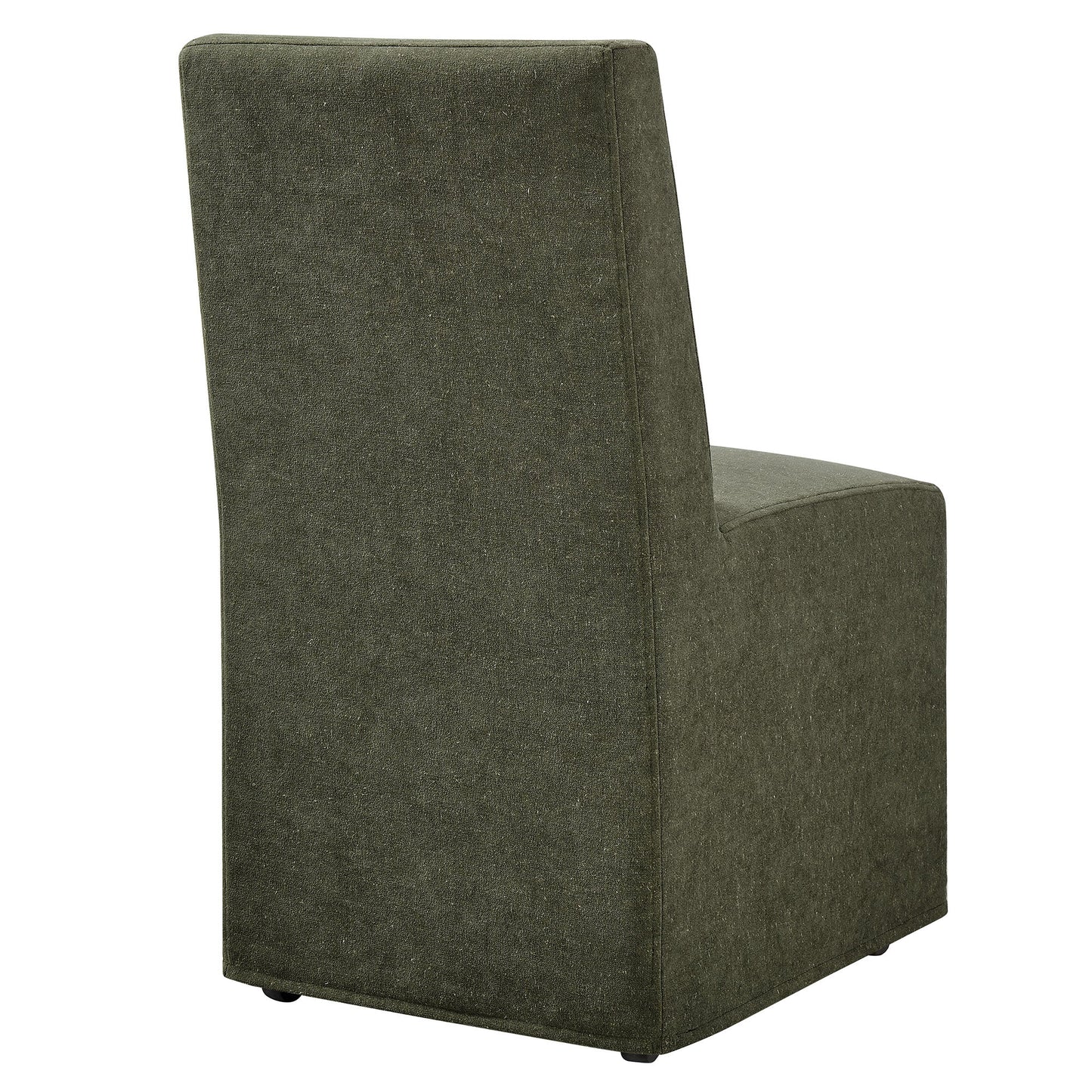 Tessera Upholstered Linen-Blend Slipcovered Dining Chair