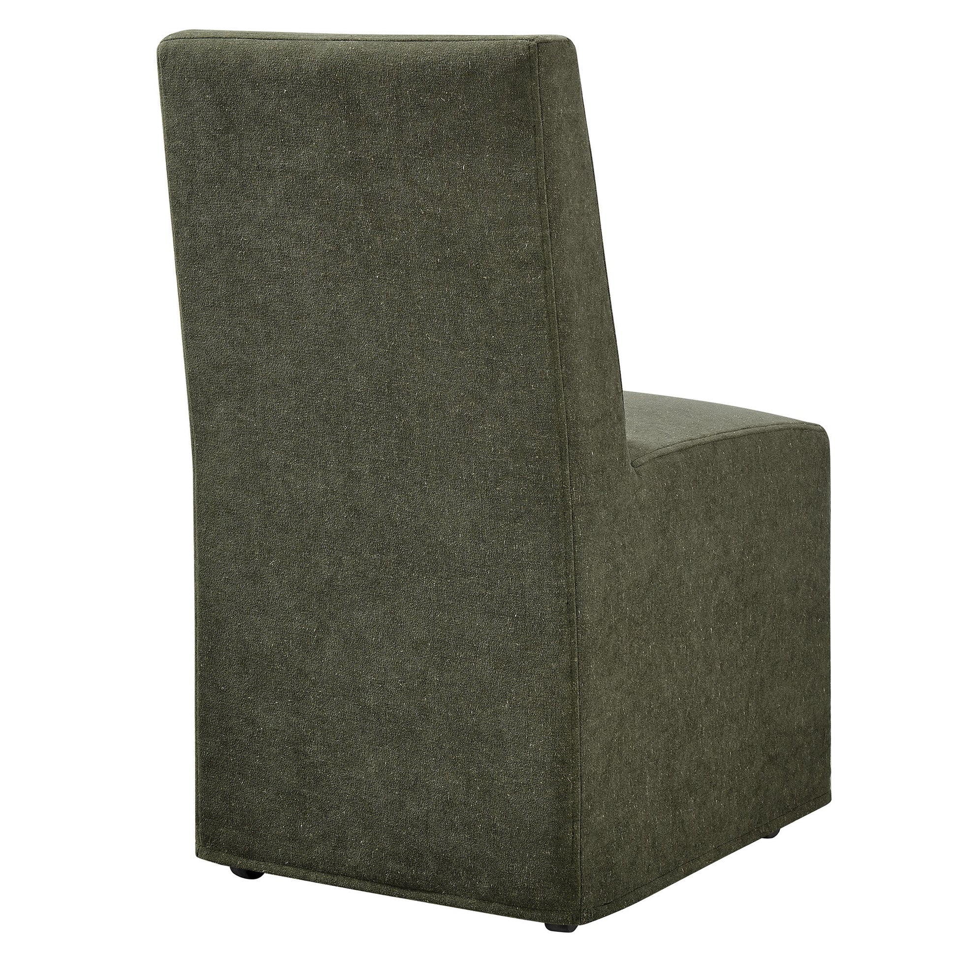 Tessera Upholstered Linen-Blend Slipcovered Dining Chair