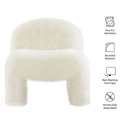 Mina Faux Fur Accent Chair