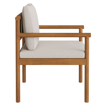 Eleni 7 Piece Outdoor Patio Teak Wood Dining Set