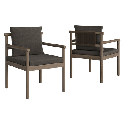 Eleni 7 Piece Outdoor Patio Teak Wood Dining Set