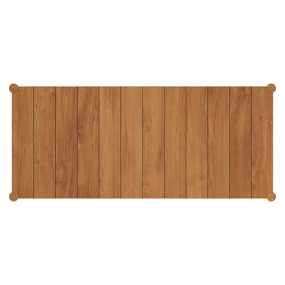 Eleni 89-Inch Outdoor Patio Teak Wood Dining Table
