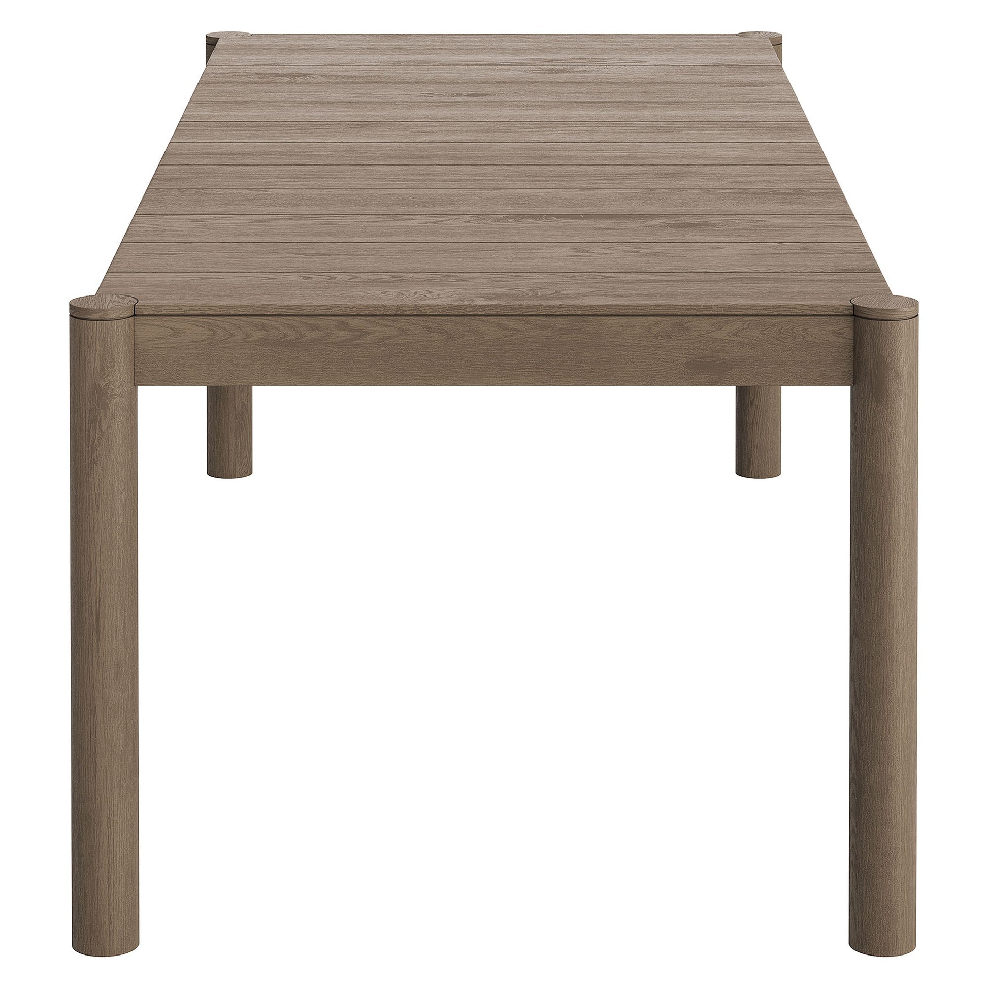 Eleni 89-Inch Outdoor Patio Teak Wood Dining Table
