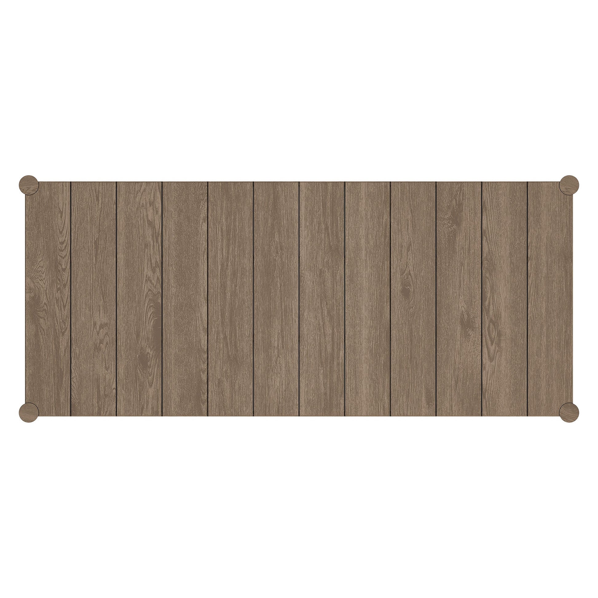 Eleni 89-Inch Outdoor Patio Teak Wood Dining Table