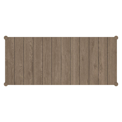 Eleni 89-Inch Outdoor Patio Teak Wood Dining Table