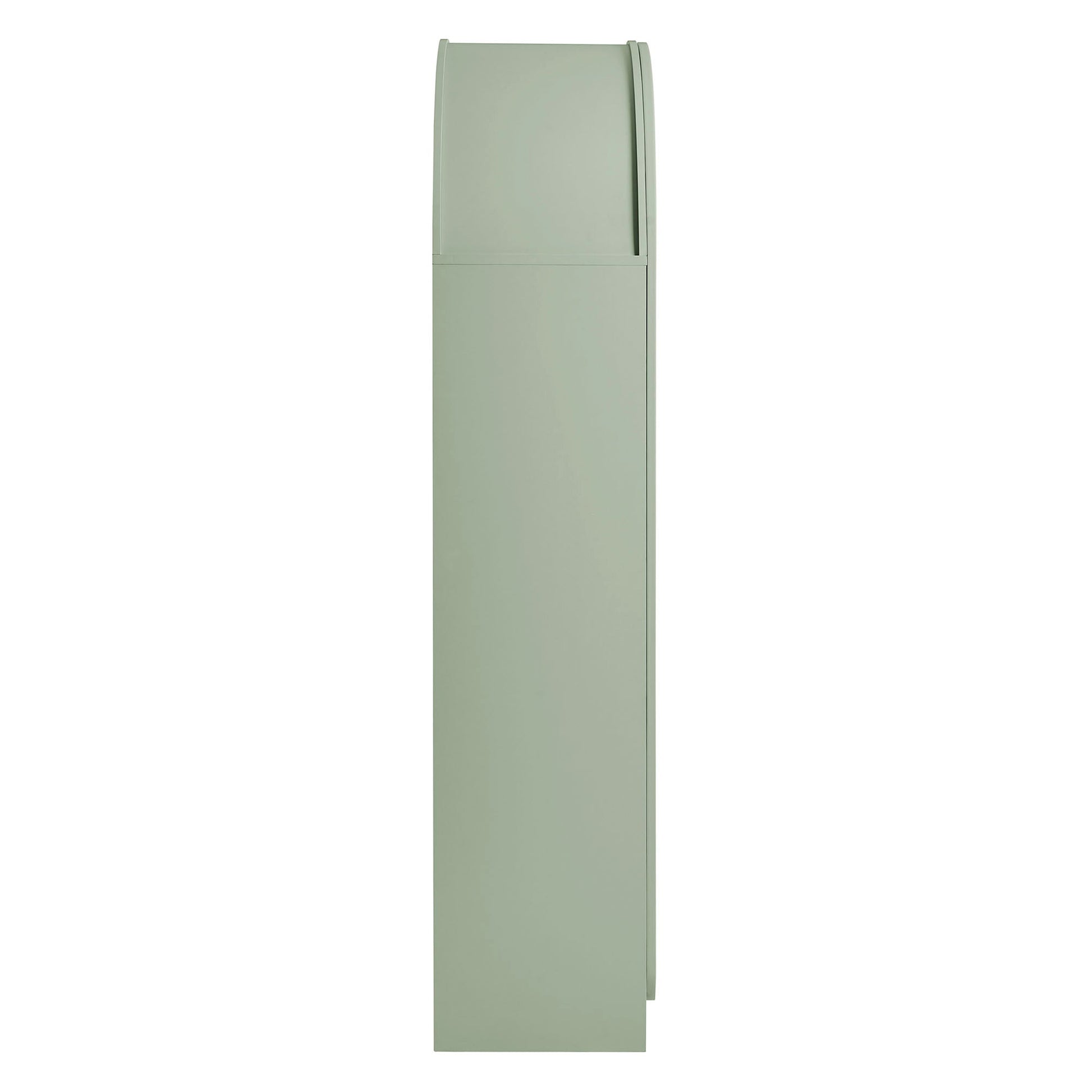Dahlia 78 Inch Fluted and Scalloped Arched Storage Cabinet