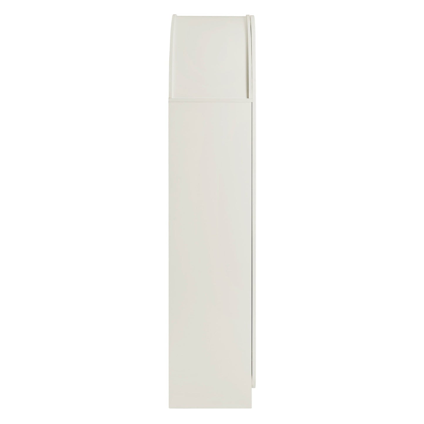 Dahlia 78 Inch Fluted and Scalloped Arched Storage Cabinet