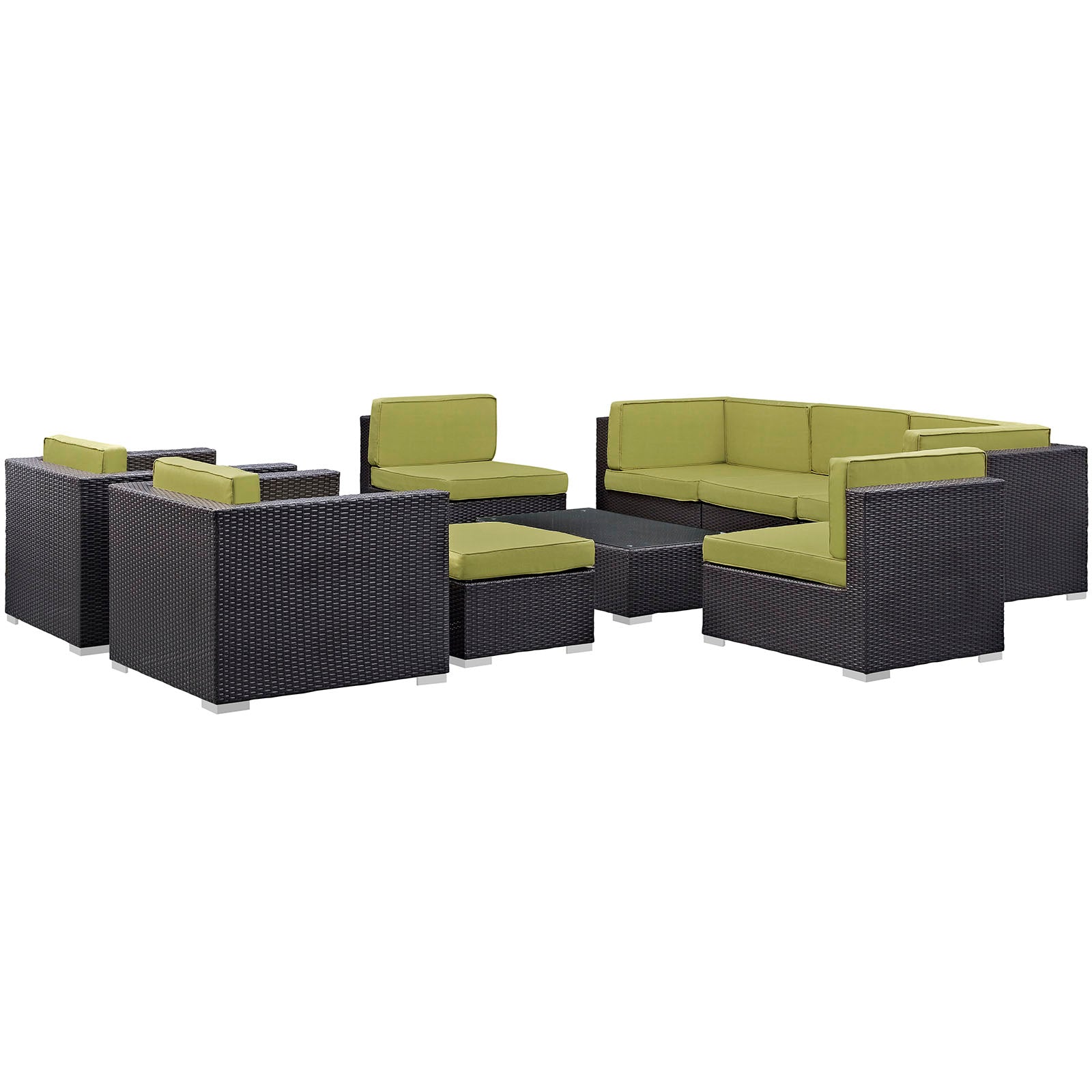 Avia 10 Piece Outdoor Patio Sectional Set