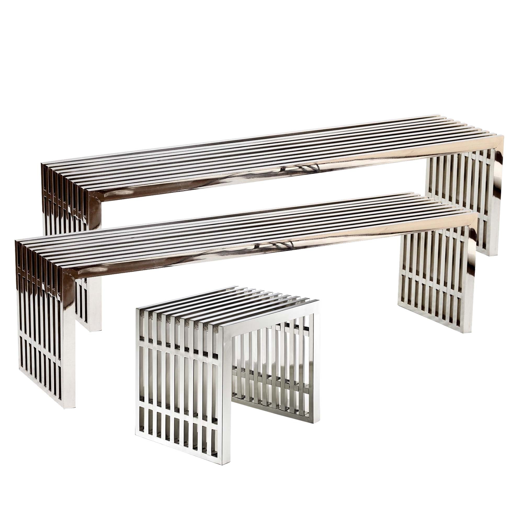 Gridiron Benches Set of 3