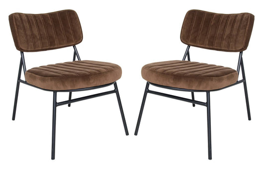 Tuva Velvet Accent Chair Set of 2