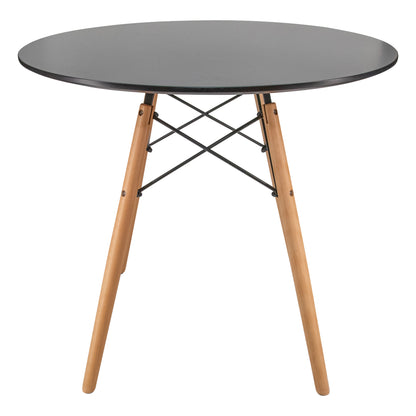 Avery Round Bistro Wood Top Dining Table